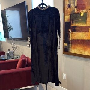 Elegant Black Velvet Dress